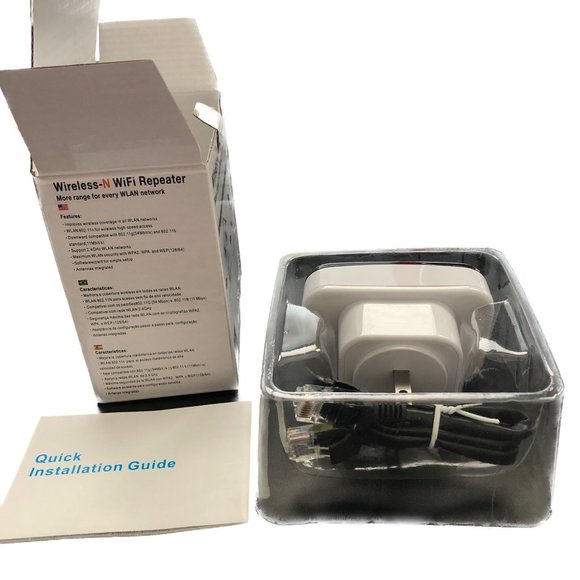 Unbranded Wireless-N WiFi Repeater New In Box Never Used - Picture 3 of 11